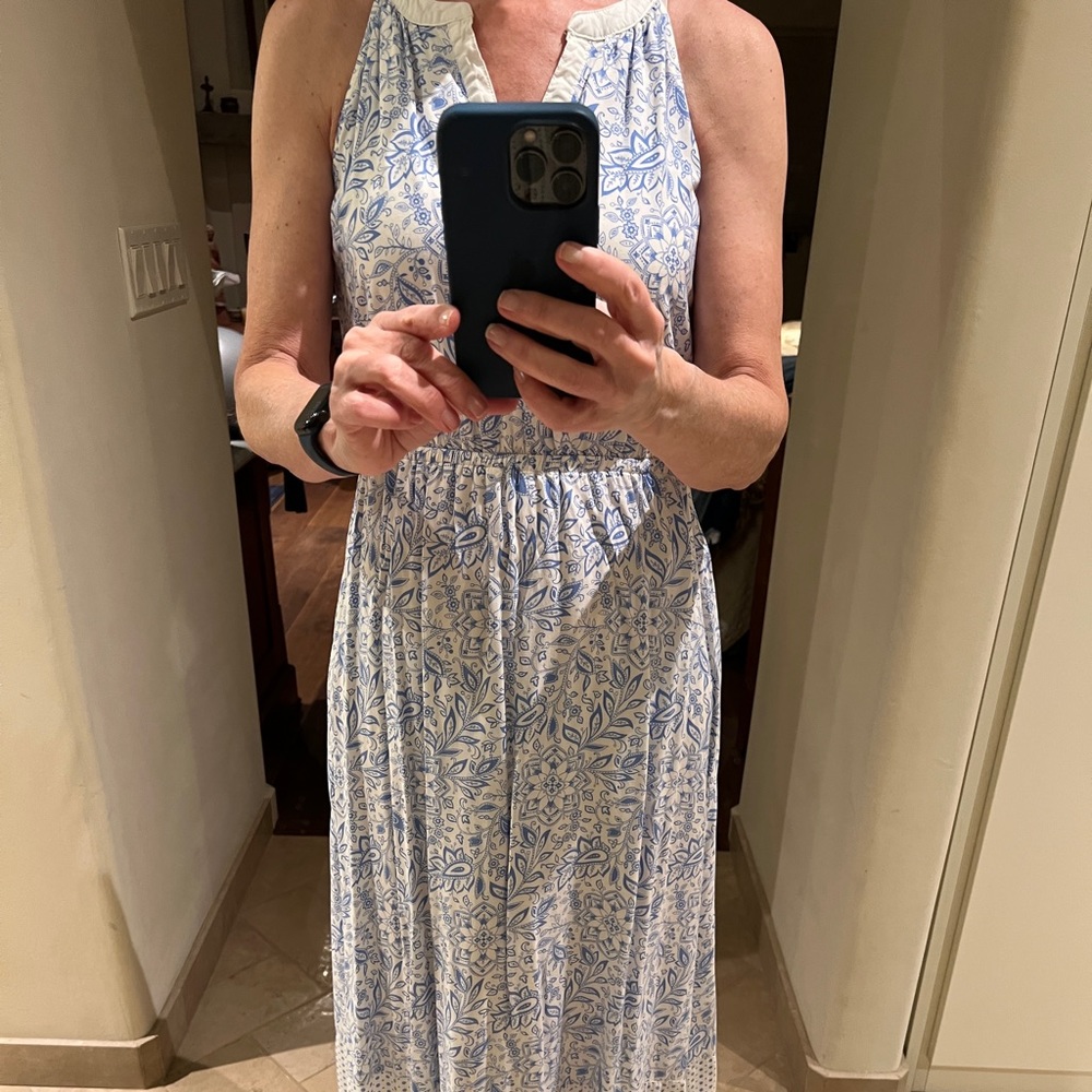 Old Navy pretty in blue flowers maxi